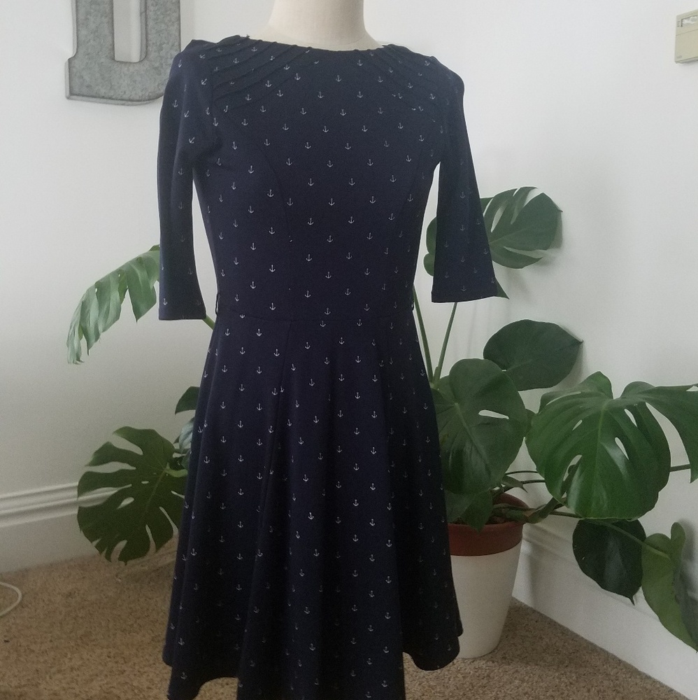 Unique Vintage Nautical Anchor Dress